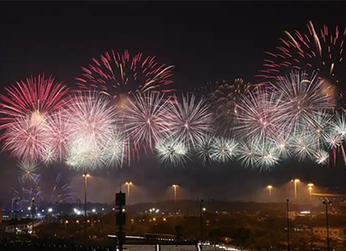 庐江县焰火晚会